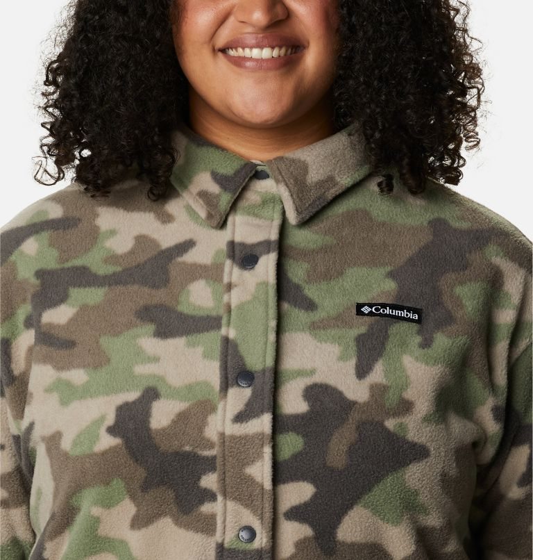 Columbia Benton Springs Shirt Jakke Dame Camouflage | Plus Size 24068T